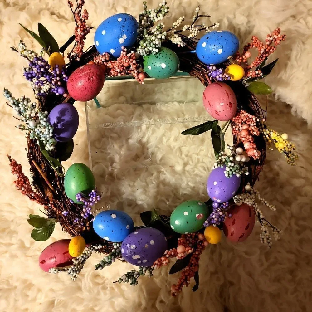 An Easter wreath